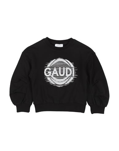 Gaudì Toddler Girl Sweatshirt Black Size 6 Cotton, Elastane In Black