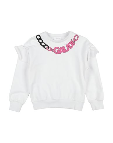 Shop Gaudì Toddler Girl Sweatshirt White Size 6 Cotton, Elastane