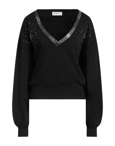 Shop Mikyri Woman Sweatshirt Black Size S Cotton