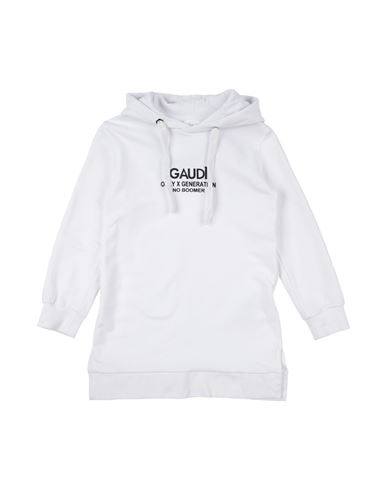 Gaudì Toddler Girl Sweatshirt White Size 6 Cotton, Elastane In White