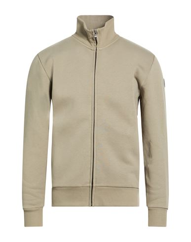 Colmar Man Sweatshirt Sage Green Size L Cotton, Polyester In Green