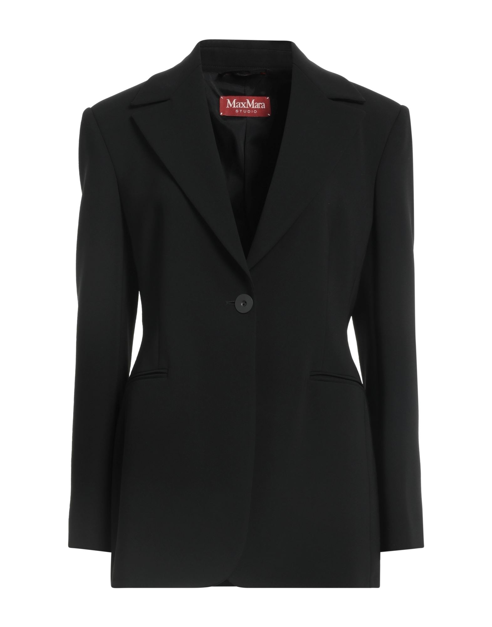 【MaxMara】 BLACK WOOL 比翼ダブル スーツ MaxMara】 BLACK WOOL 比翼ダブル スーツ
