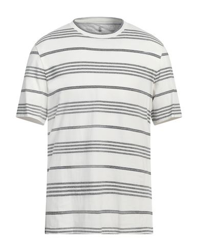 Brunello Cucinelli Man T-shirt White Size L Cotton