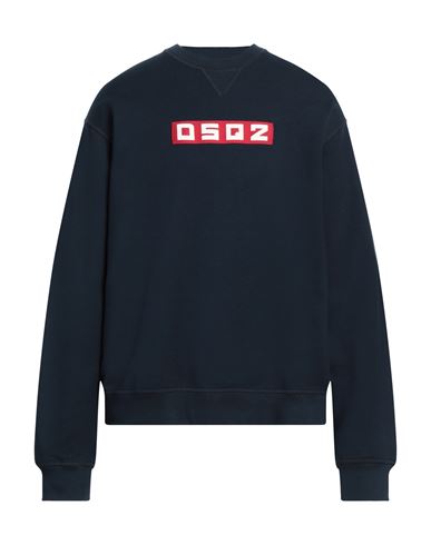 DSQUARED2 DSQUARED2 MAN SWEATSHIRT NAVY SIZE L COTTON 