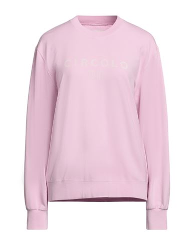 Circolo 1901 Woman Sweatshirt Pink Size M Cotton, Lycra In Pink
