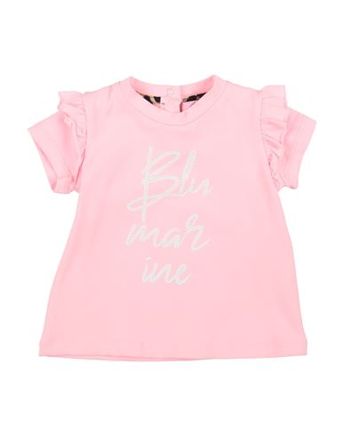 Miss Blumarine Newborn Girl T-shirt Pink Size 3 Cotton, Elastane In Pink