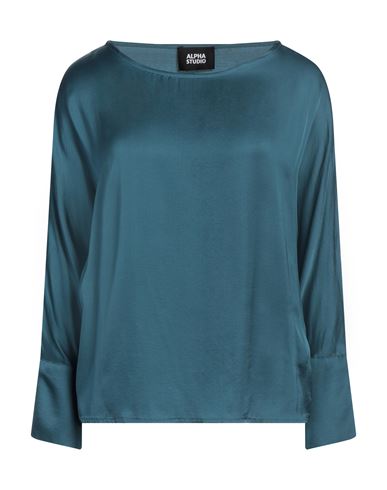 Alpha Studio Woman Top Deep Teal Size 6 Viscose In Green