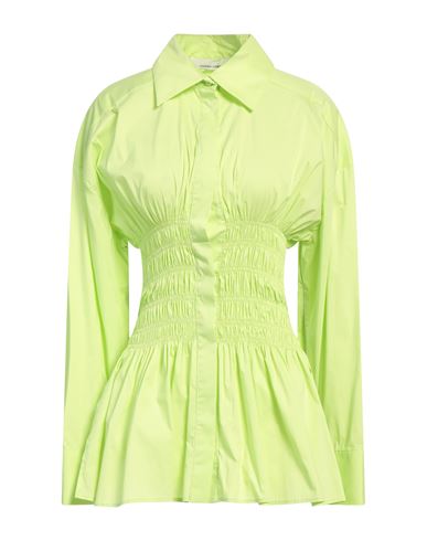 Liviana Conti Woman Shirt Lime Green Size 6 Cotton, Polyamide, Elastane In Green