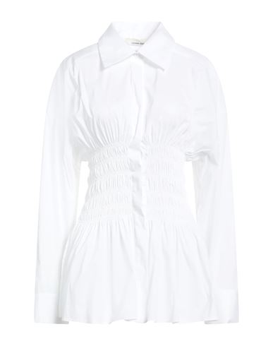 Liviana Conti Woman Shirt White Size 12 Cotton, Polyamide, Elastane In White