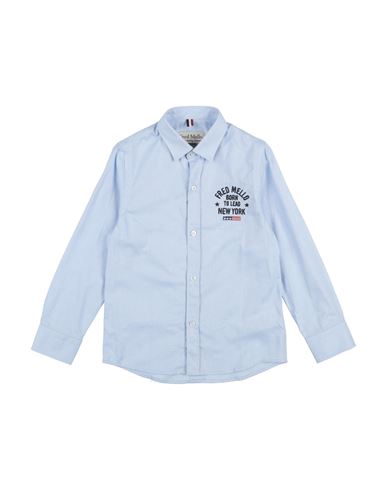 Fred Mello Toddler Boy Shirt Sky Blue Size 6 Cotton In Blue