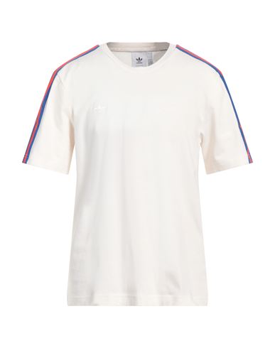 Adidas Originals By Wales Bonner Man T-shirt Ivory Size Xxl Organic Cotton In White