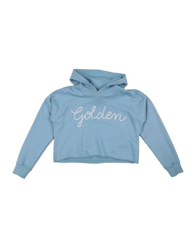 Golden Goose Toddler Girl Sweatshirt Sky Blue Size 6 Cotton, Polyester, Acrylic, Wool In Blue