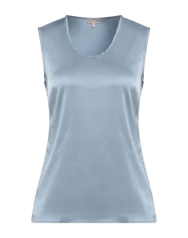 Camicettasnob Woman Top Pastel Blue Size 6 Viscose, Elastane In Blue