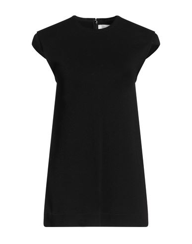 Jil Sander Woman Top Black Size 6 Viscose, Cotton, Elastane In Black