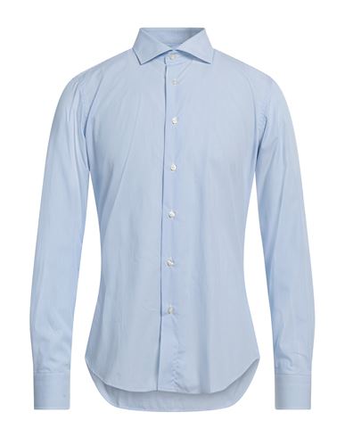 Alex Doriani Man Shirt Light Blue Size 17 ½ Cotton In Blue