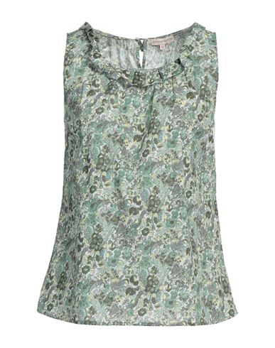 Camicettasnob Woman Top Green Size 6 Cotton In Green