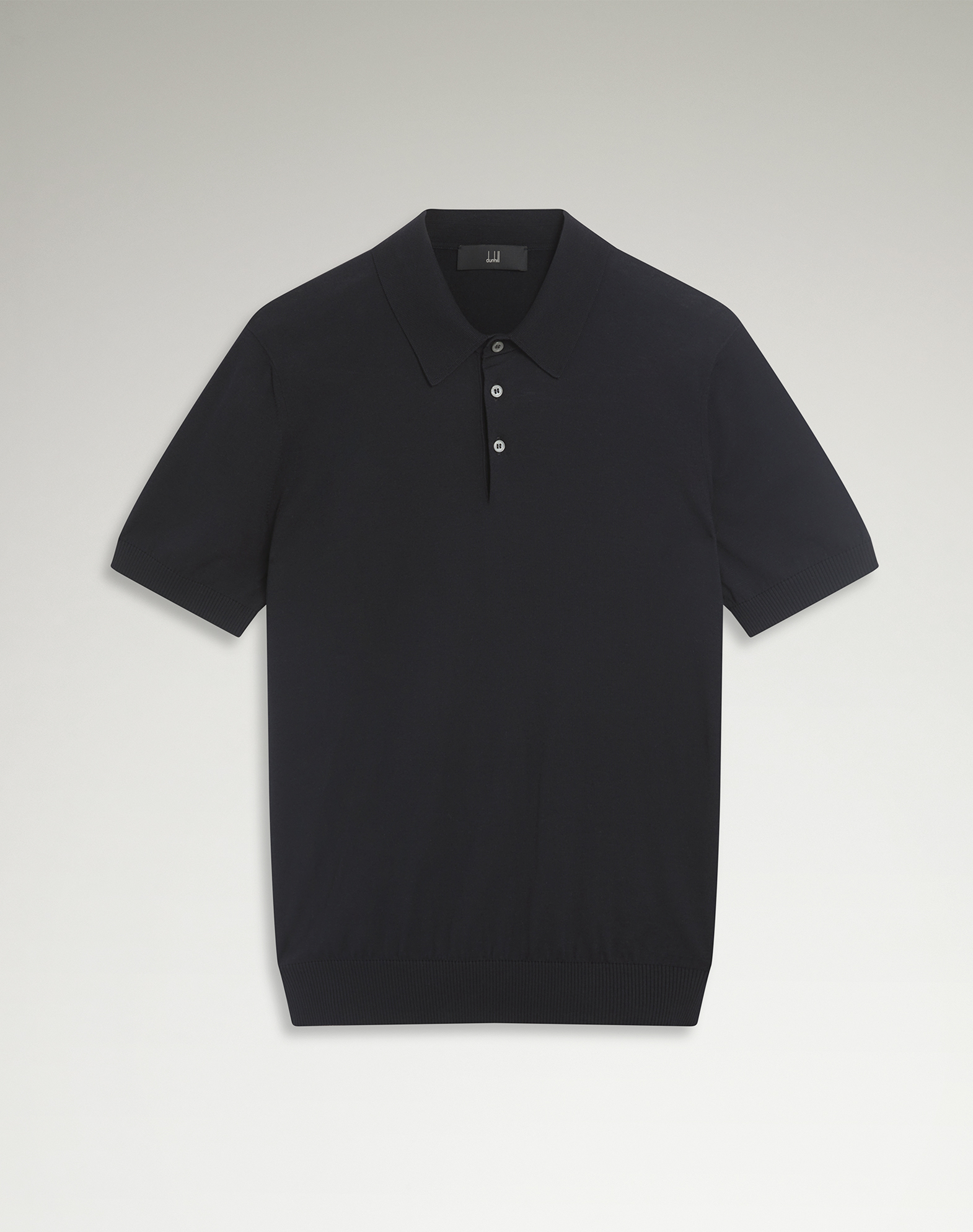 DUNHILL COTTON SILK SHORT SLEEVE POLO 