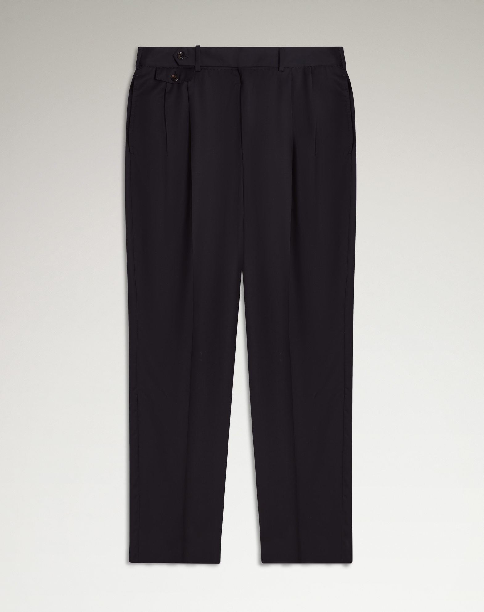 DUNHILL WOOL BLEND TRAVEL TROUSERS 