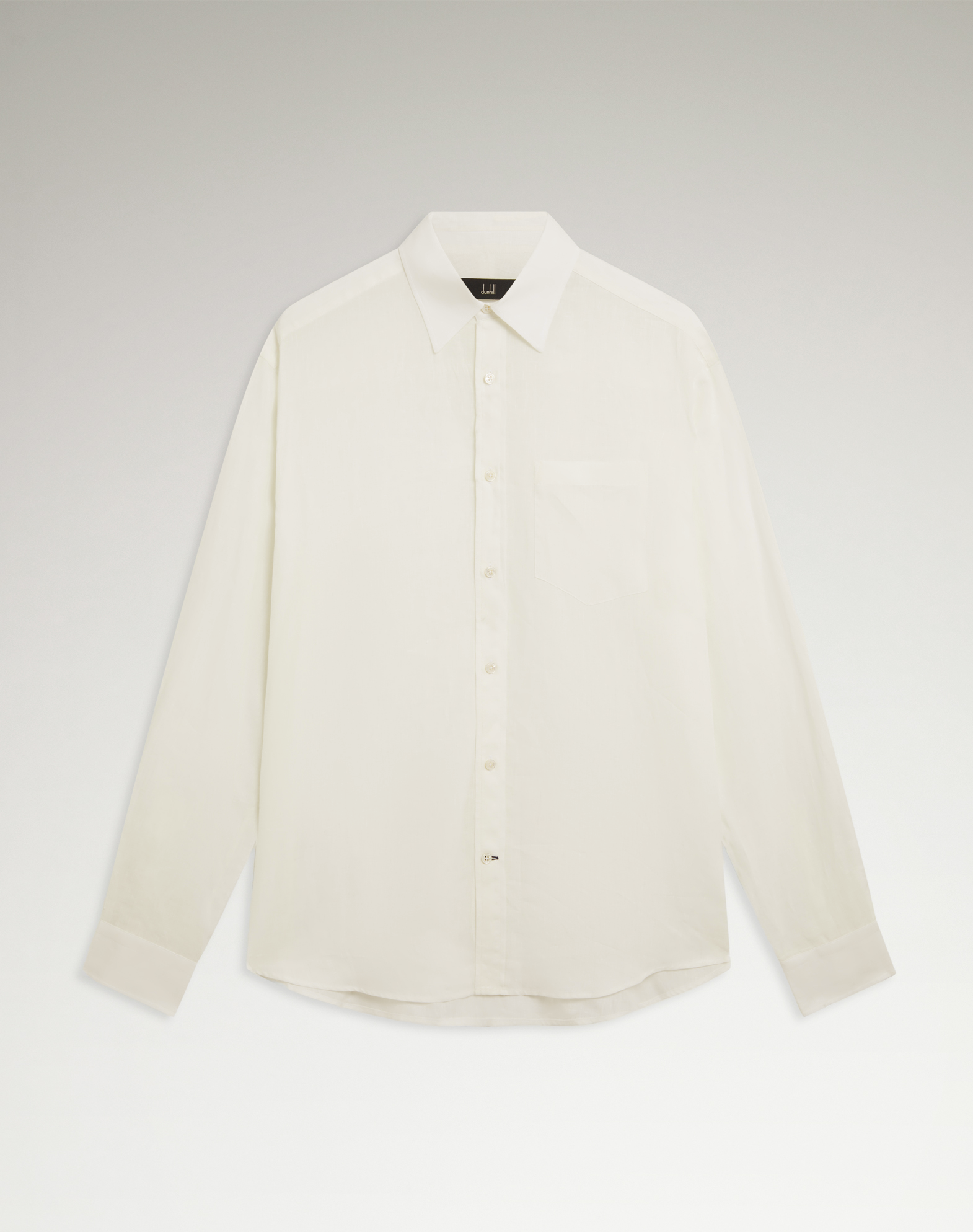 DUNHILL LINEN BUTTON DOWN SHIRT
