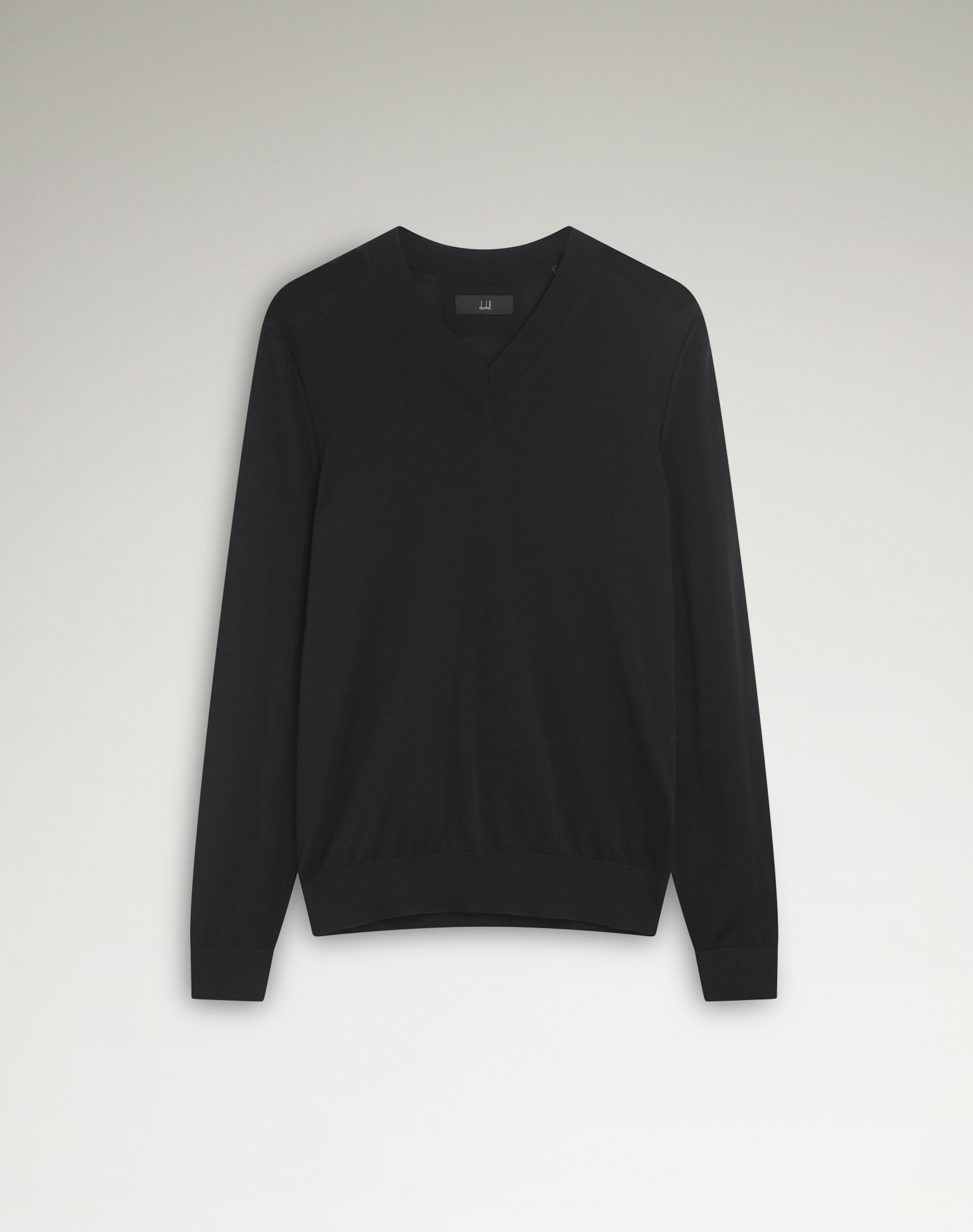 DUNHILL MERINO V NECK JUMPER