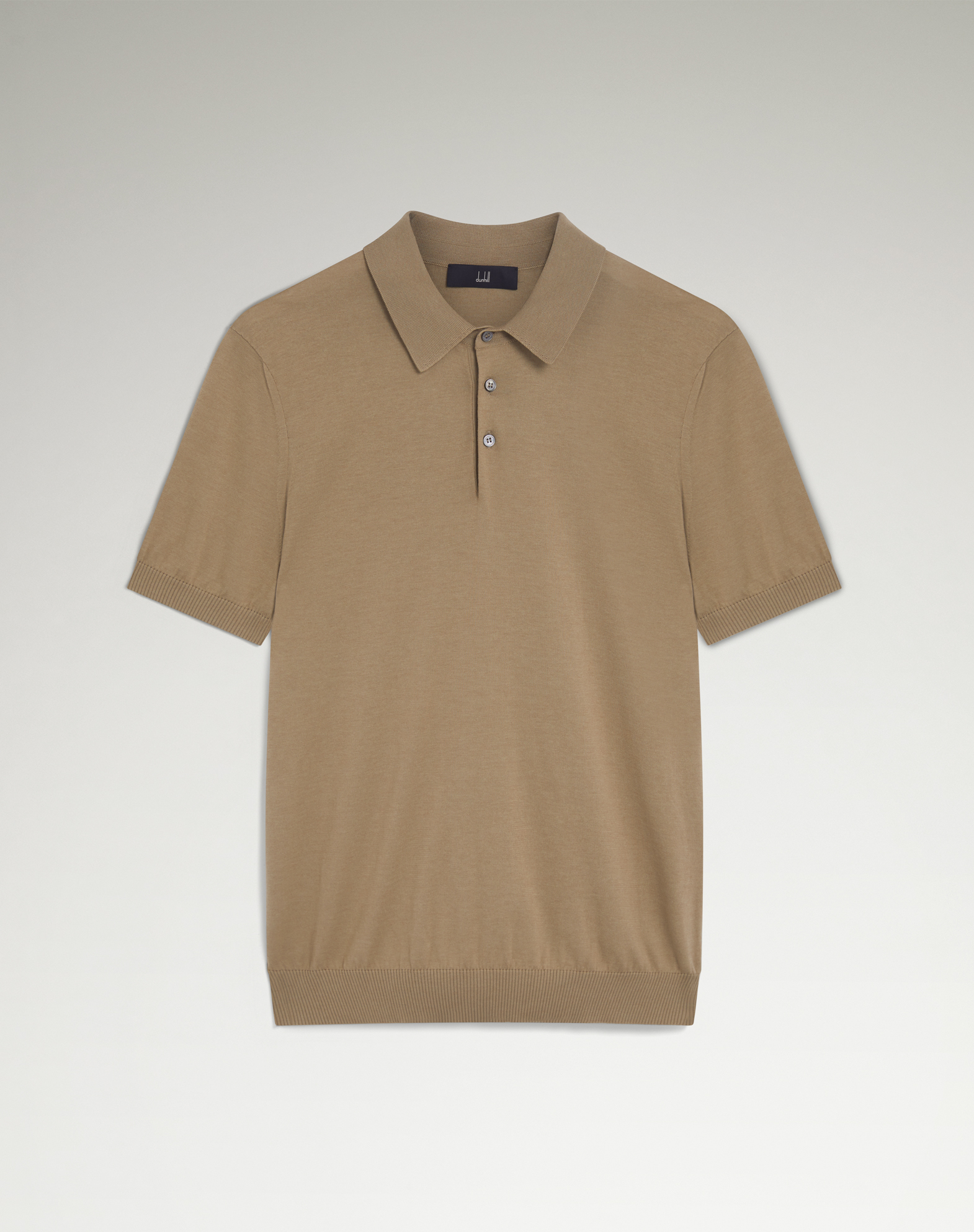 DUNHILL COTTON SILK SHORT SLEEVE POLO