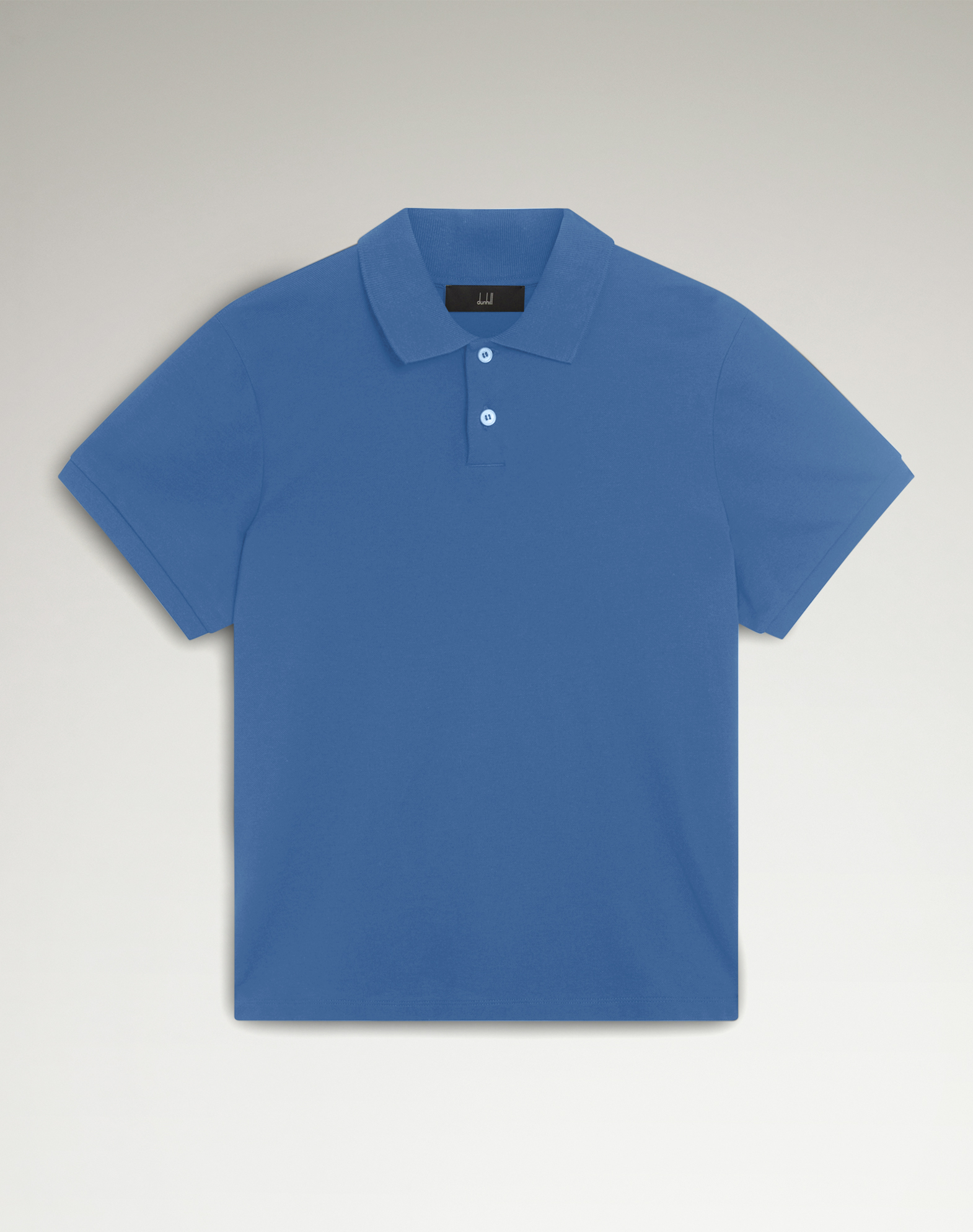 DUNHILL COTTON SILK PIQUE SHORT SLEEVE POLO 