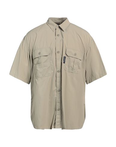 Comme Des Garçons Man Shirt Khaki Size L Nylon In Beige
