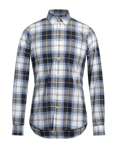Barbour Man Shirt Light Blue Size S Cotton In Blue