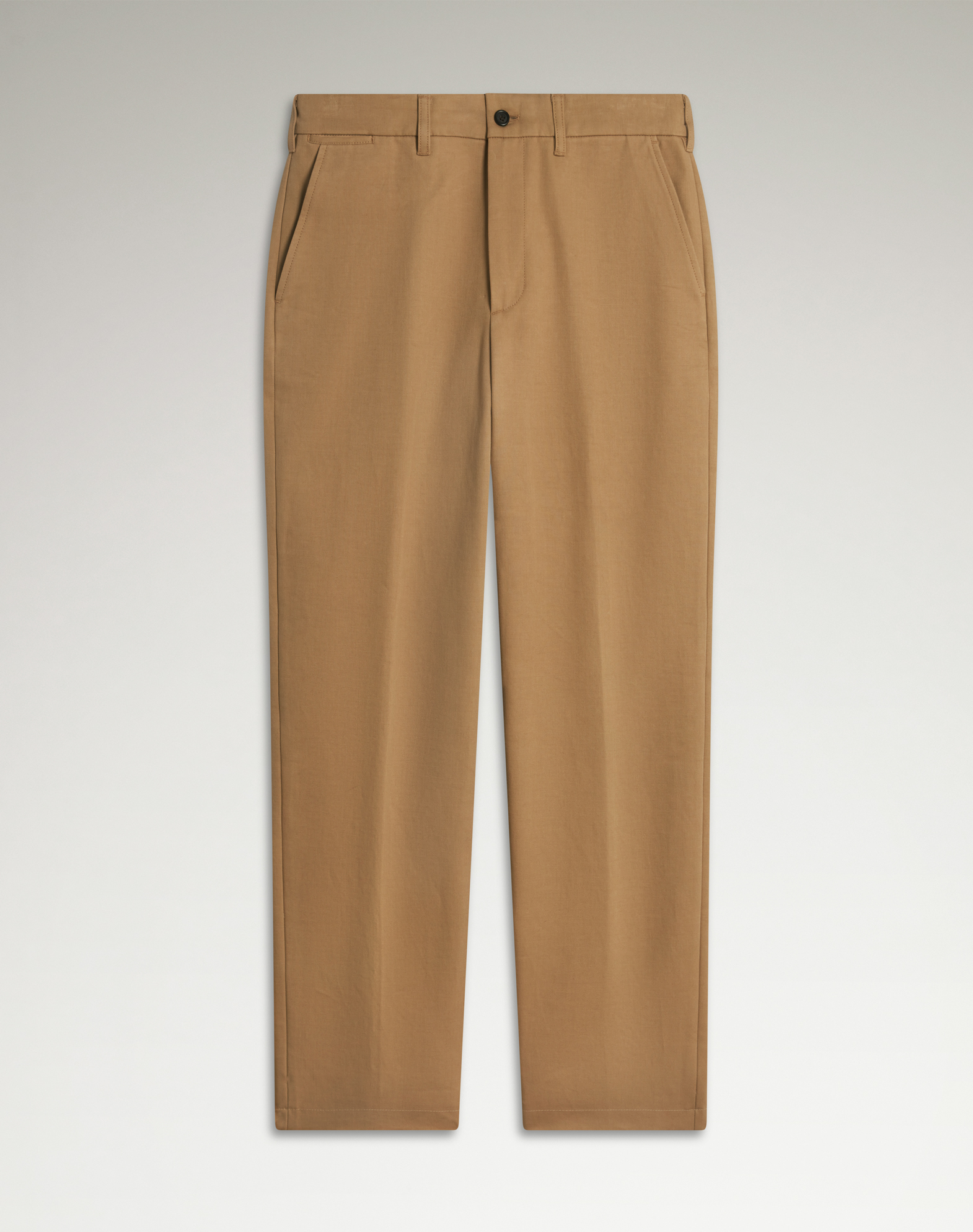 DUNHILL COTTON TWILL FLAT FRONT CHINOS