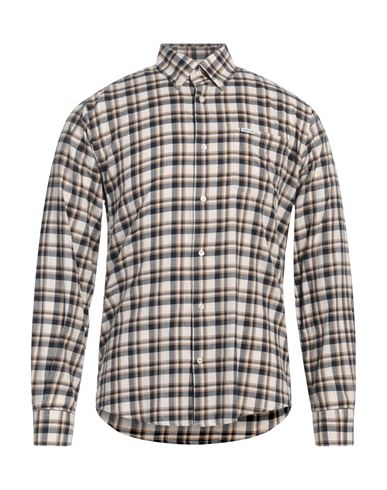 Barbour Man Shirt Midnight Blue Size S Cotton In Blue