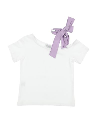Magil Toddler Girl T-shirt Cream Size 4 Cotton, Elastane In White