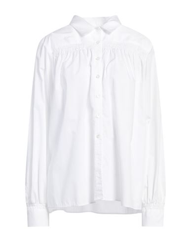 Caliban Woman Shirt White Size 16 Cotton In White
