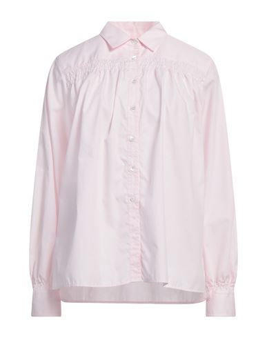 Caliban Woman Shirt Pink Size 14 Cotton In Pink