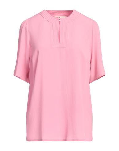 MAISON COMMON MAISON COMMON WOMAN TOP PINK SIZE 8 ACETATE, SILK 