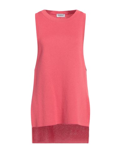 Dondup Woman Top Coral Size 6 Cotton, Viscose, Polyester In Red