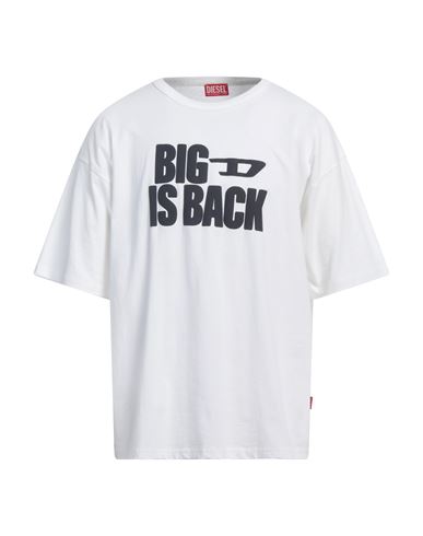 Diesel T-boxt-back Cotton T-shirt In White