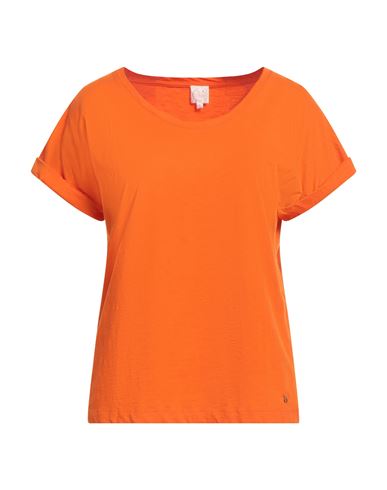 Des Petits Hauts Woman T-shirt Orange Size 3 Cotton