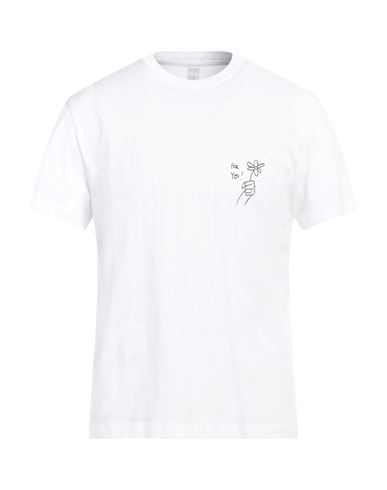 Neil Barrett Solid Color For You Crew-neck T-shirt With Contrasting Print In White