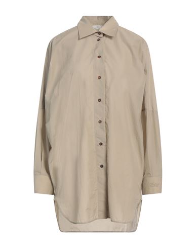 Shop Philosophy Di Lorenzo Serafini Woman Shirt Beige Size Xs Polyamide, Cotton In Sage Green