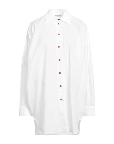 Shop Philosophy Di Lorenzo Serafini Woman Shirt White Size M Polyamide, Cotton