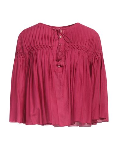 ISABEL MARANT ÉTOILE MARANT ÉTOILE WOMAN TOP GARNET SIZE 8 COTTON, VISCOSE 