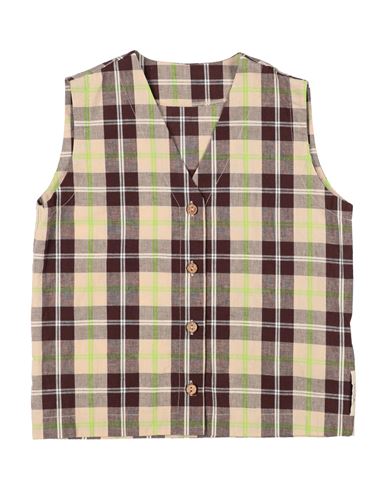 Madilly Babies' @ Toddler Girl Tailored Vest Beige Size 6 Cotton, Linen