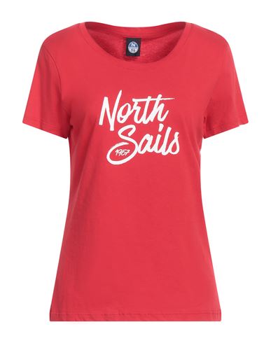 North Sails Woman T-shirt Red Size Xl Cotton In Red