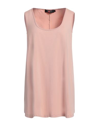 Sallie Sahne Woman Tank Top Antique Rose Size 16 Viscose, Elastane In Pink