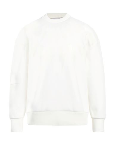 Neil Barrett Man Sweatshirt Cream Size Xxl Cotton, Polyester, Elastane In White