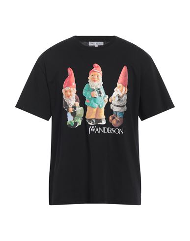 Jw Anderson Gnome Trio Cotton T-shirt In Black