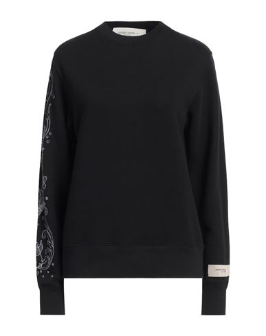 Golden Goose Woman Sweatshirt Black Size S Cotton In Black