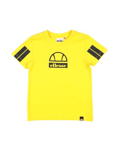 Ellesse Toddler Boy T-shirt Yellow Size 6 Cotton In Yellow