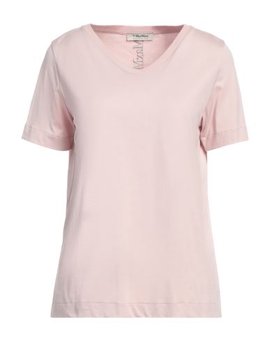 Shop 's Max Mara Woman T-shirt Light Pink Size S Cotton