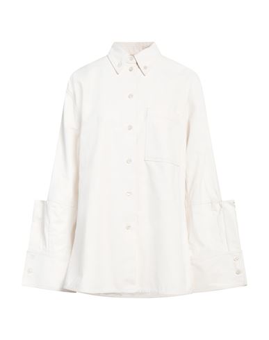 Jil Sander Woman Shirt Off White Size 4 Cotton In Off White